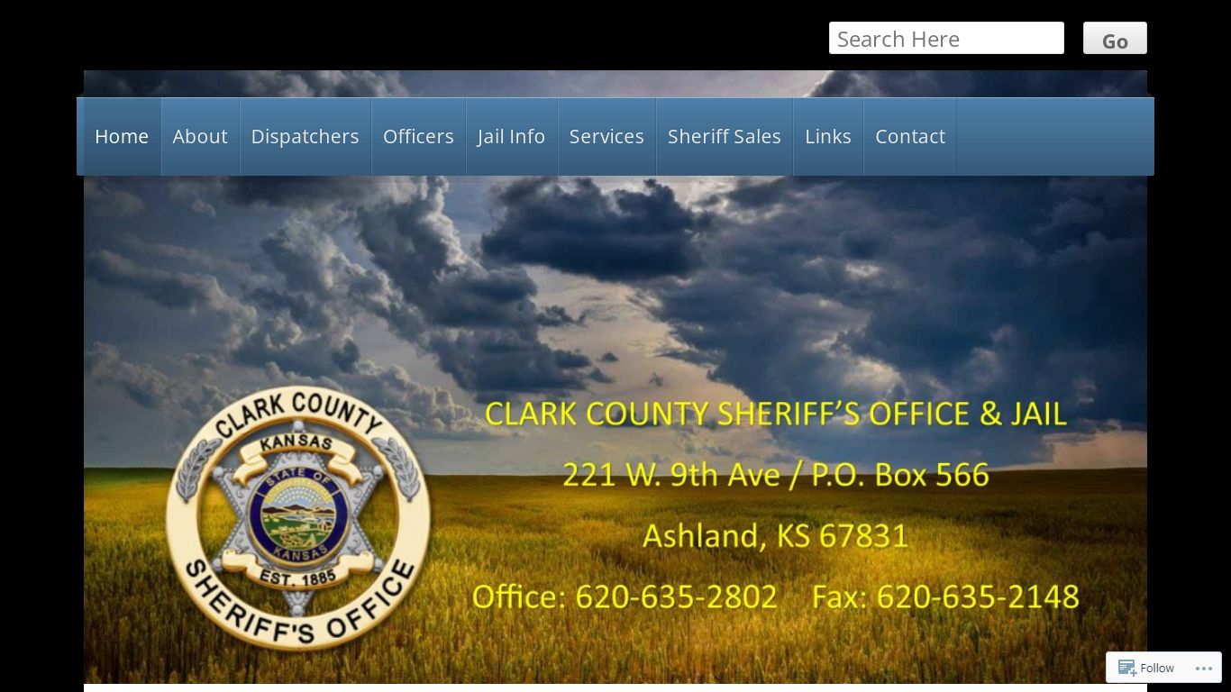 Clark County Sheriff's Office, Ashland, KS | Clark County, Law ...
